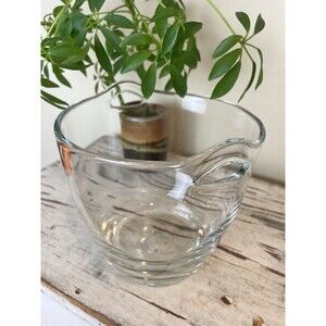 Vintage Krosno Poland Fine Polished Hand-Blown Crystal Glass Ice Wine Bucket 6”